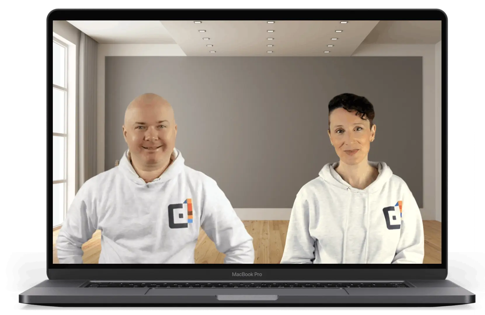 Amazon Interview Preparation - Laptop showing Day One Careers training materials
